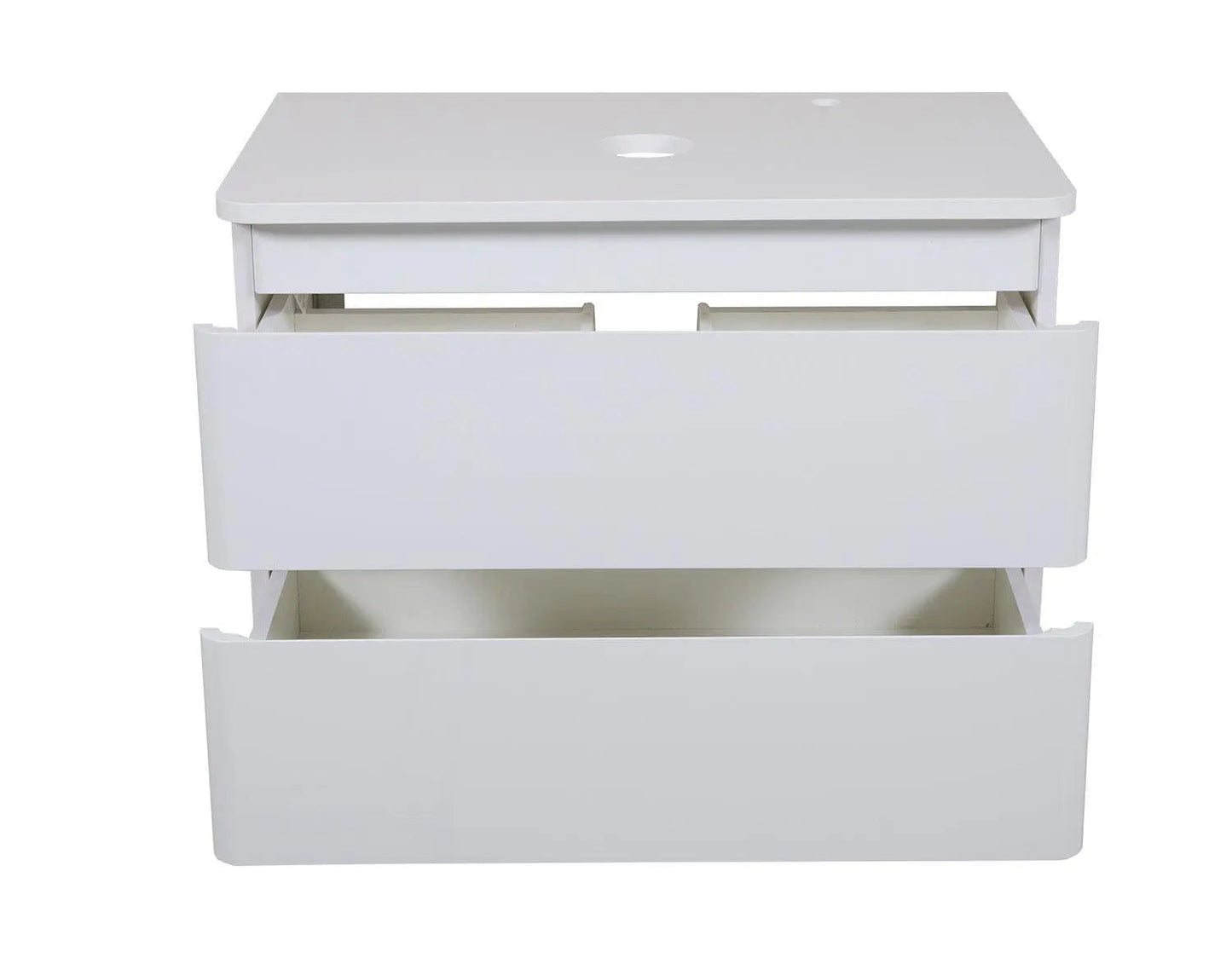 Mobilier de baie suspendat Accent alb, cu blat Aqua Rodos