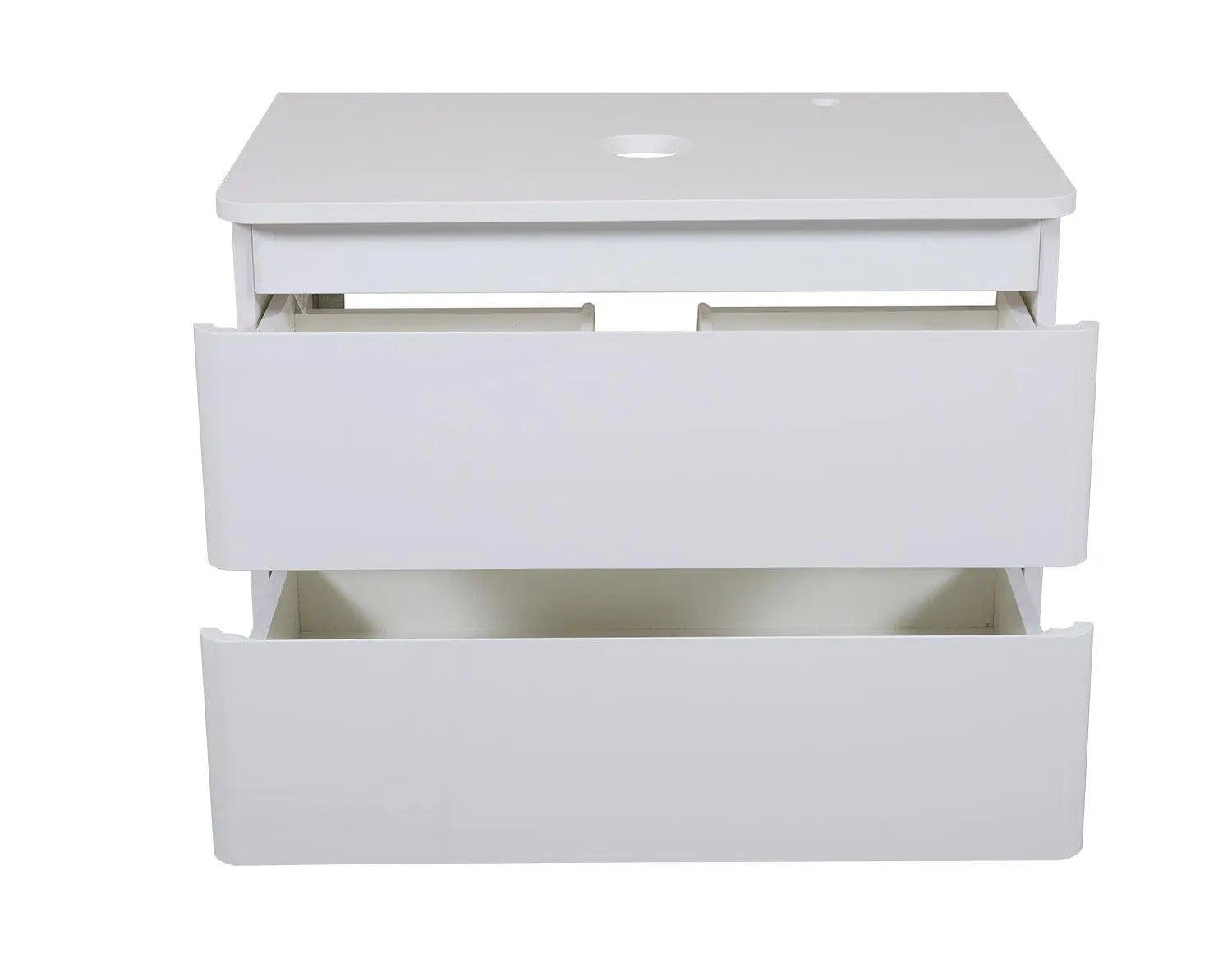 Mobilier de baie suspendat Accent alb, cu blat Aqua Rodos