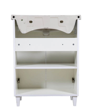 Mobilier de baie pe pardoseală Woodmix, Alb Aqua Rodos