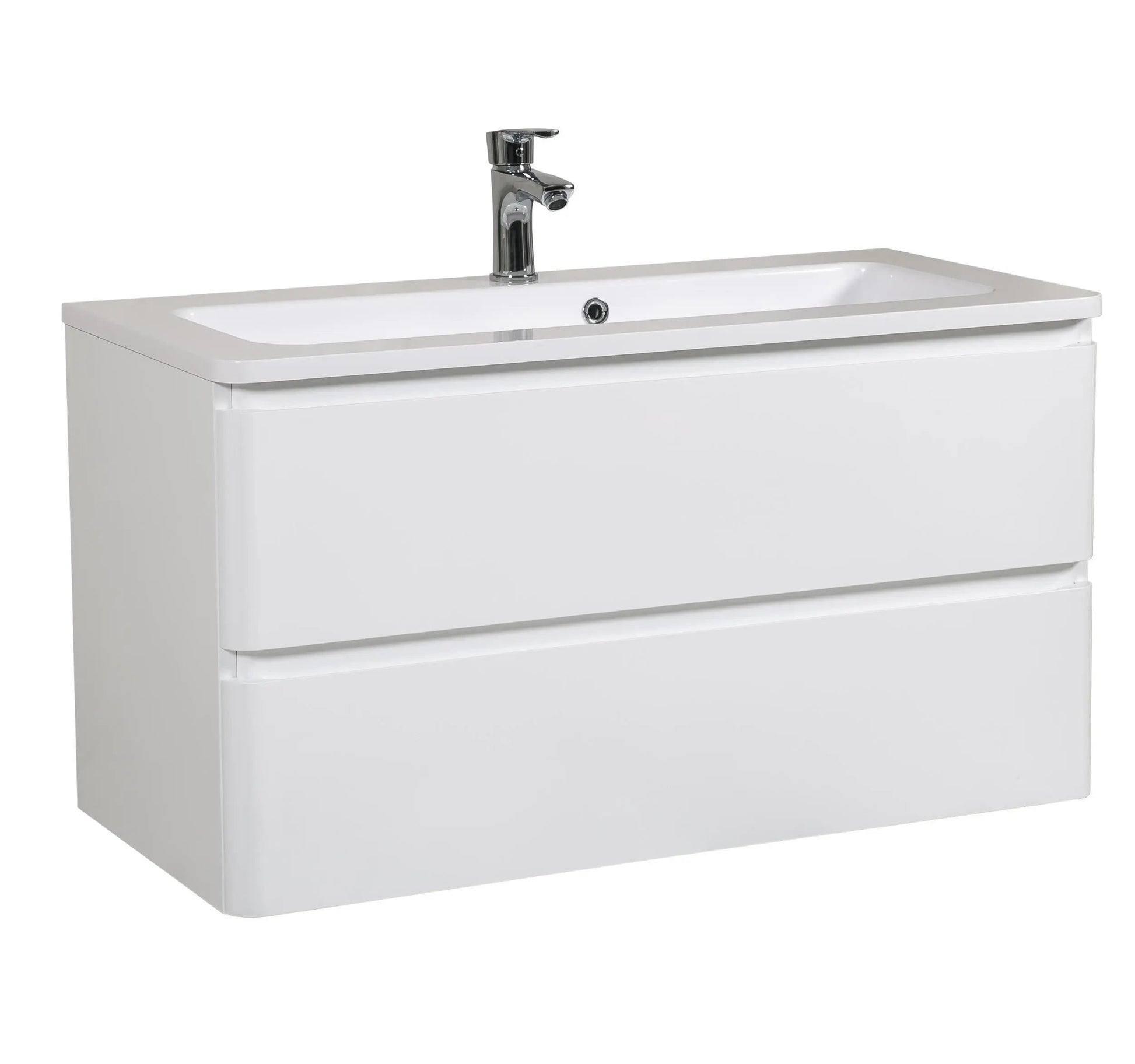 Mobilier de baie suspendat Accent alb AquaRodos