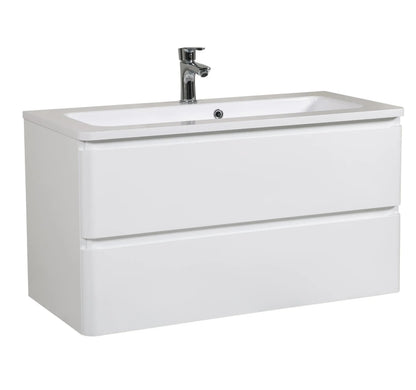 Mobilier de baie suspendat Accent alb AquaRodos