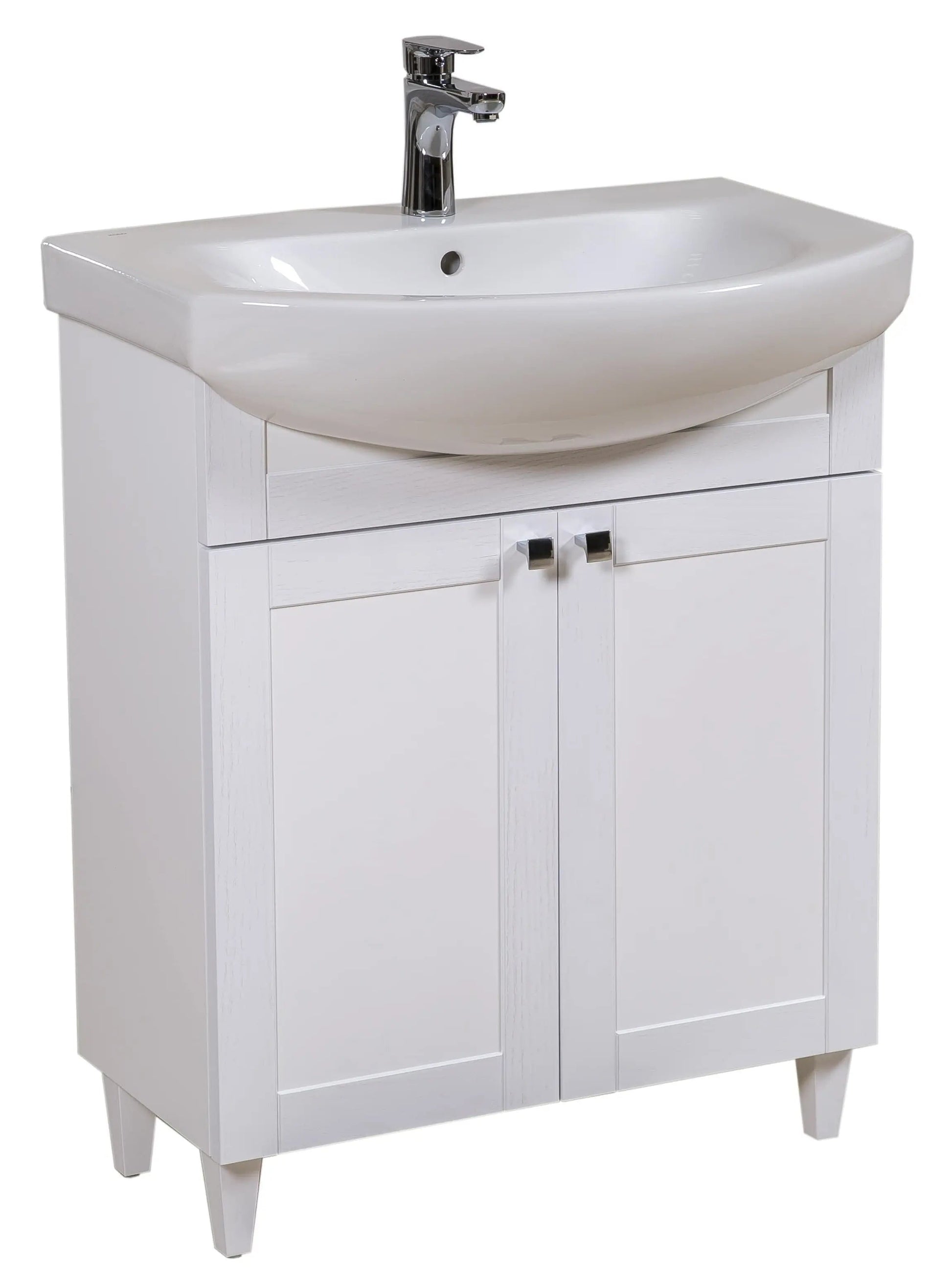 Mobilier de baie pe pardoseală Woodmix, Alb Aqua Rodos
