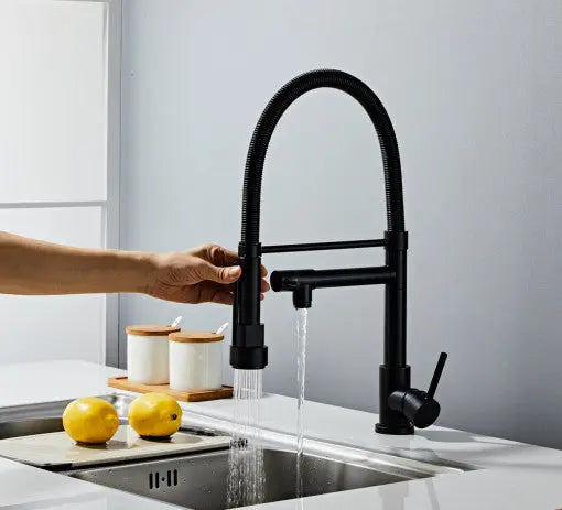 Professionelle Küchenarmatur Schwarz