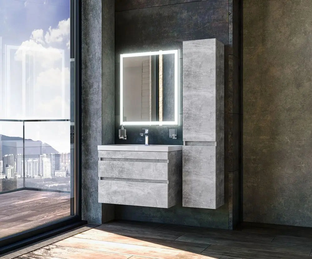 Mobilier de baie suspendat Vintage, Industrial Aqua Rodos