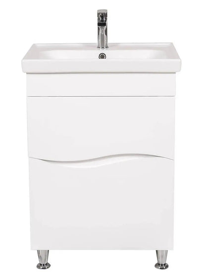 Mobilier de baie pe pardoseala Alfa alb Aqua Rodos
