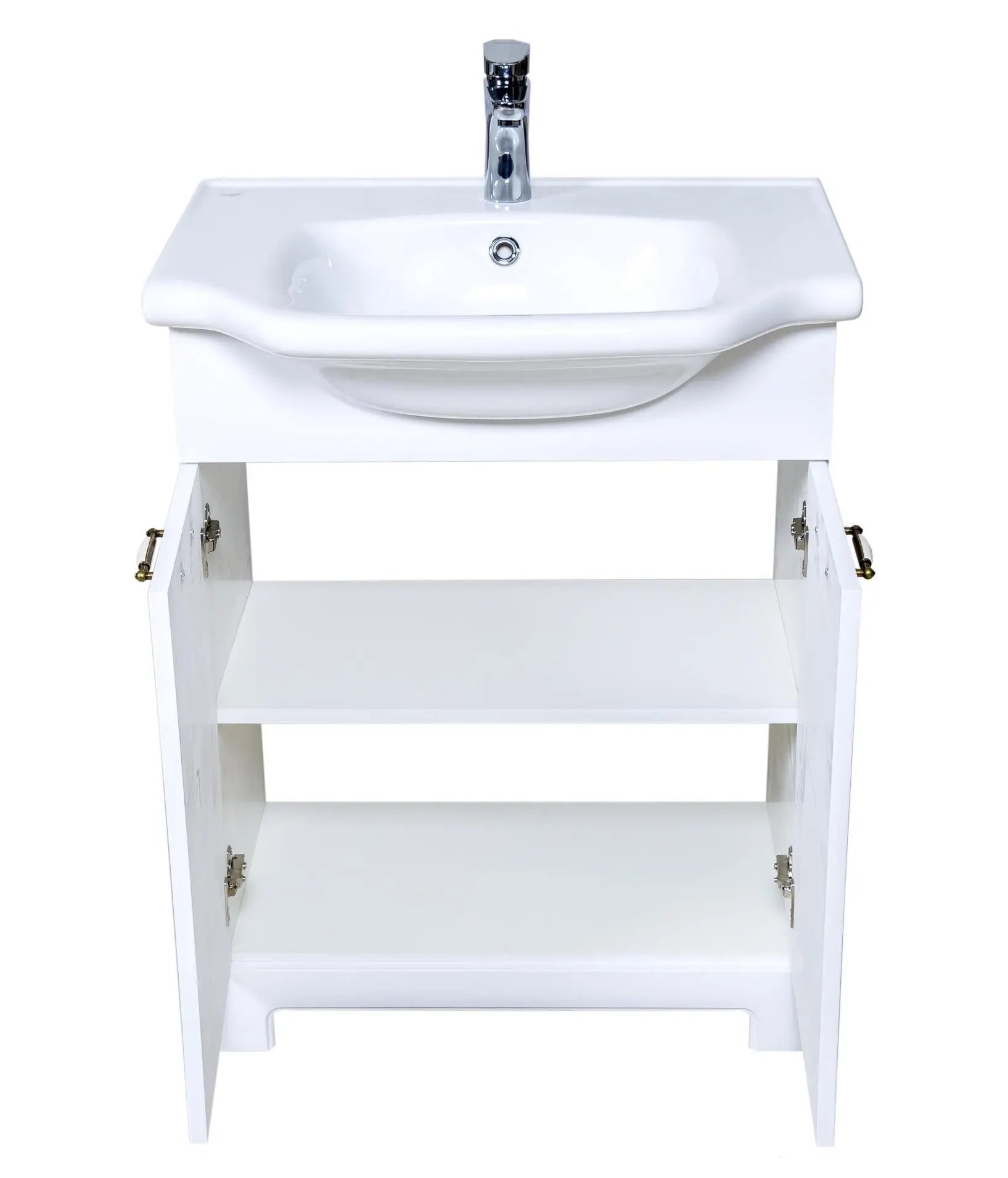 Mobilier de baie pe pardoseală Classic Alb Aqua Rodos