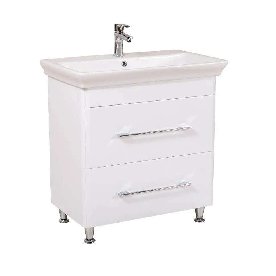 Mobilier de baie pe pardoseală Paola, Alb Aqua Rodos