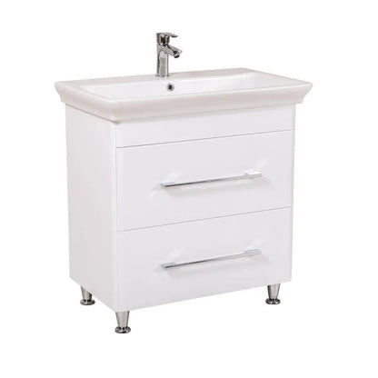 Mobilier de baie pe pardoseală Paola, Alb Aqua Rodos