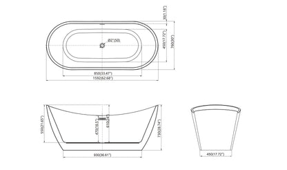 Freistehende Badewanne – modernes, elegantes Design