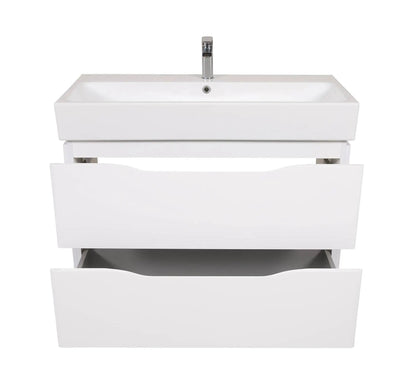 Mobilier de baie pe pardoseală Venice, Alb (Pinto) AquaRodos