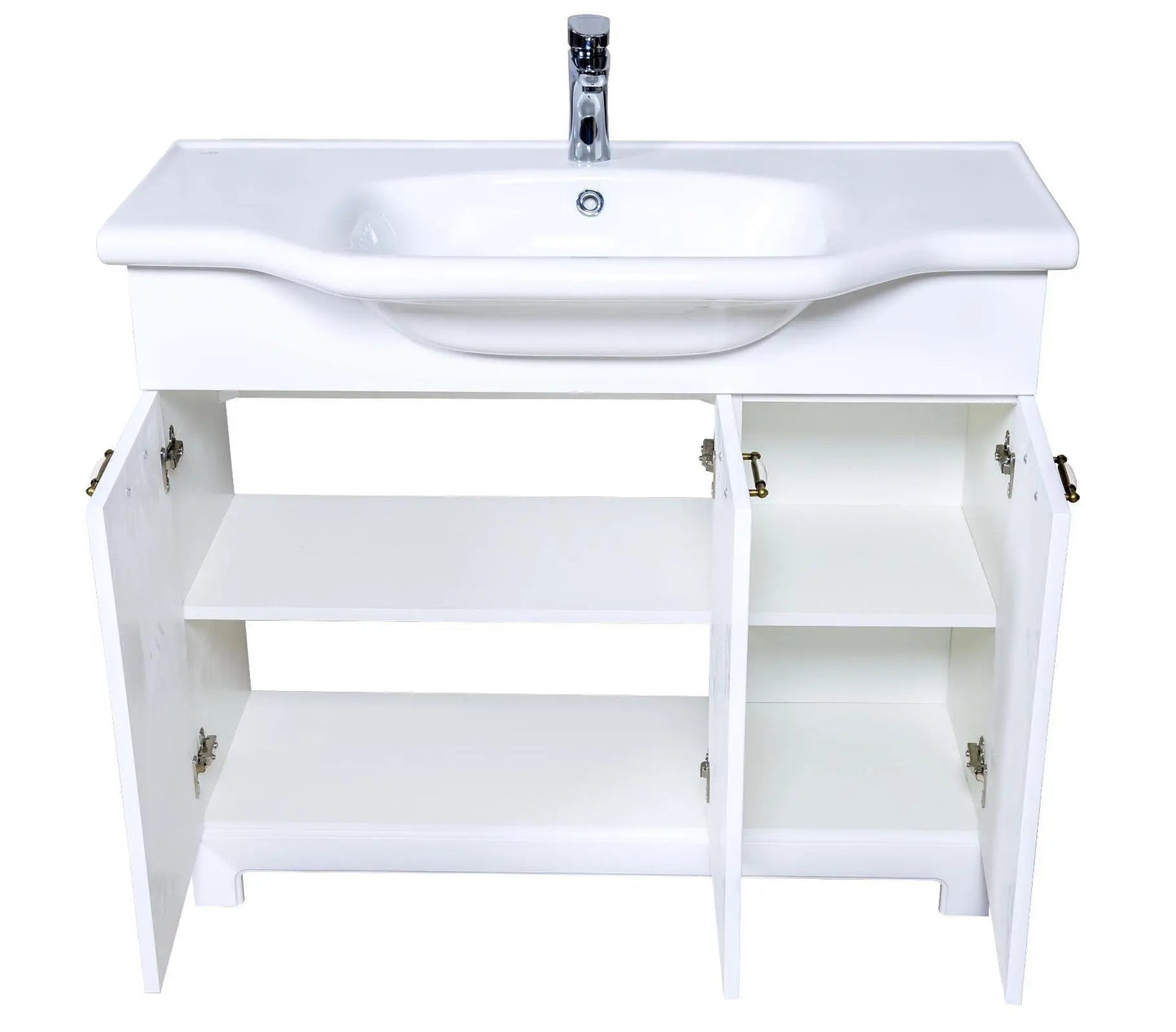 Mobilier de baie pe pardoseală Classic Alb Aqua Rodos