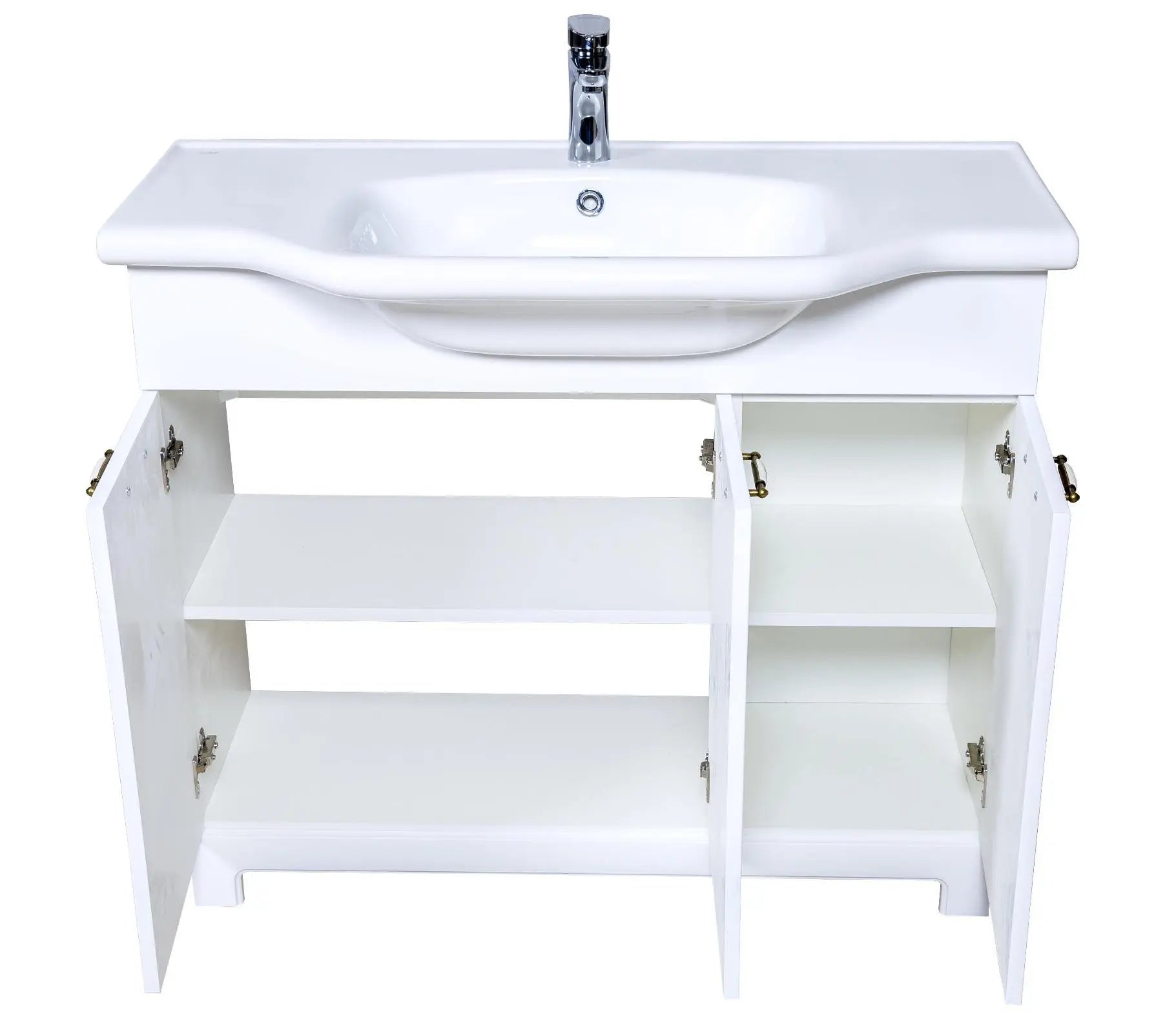 Mobilier de baie pe pardoseală Classic Alb Aqua Rodos