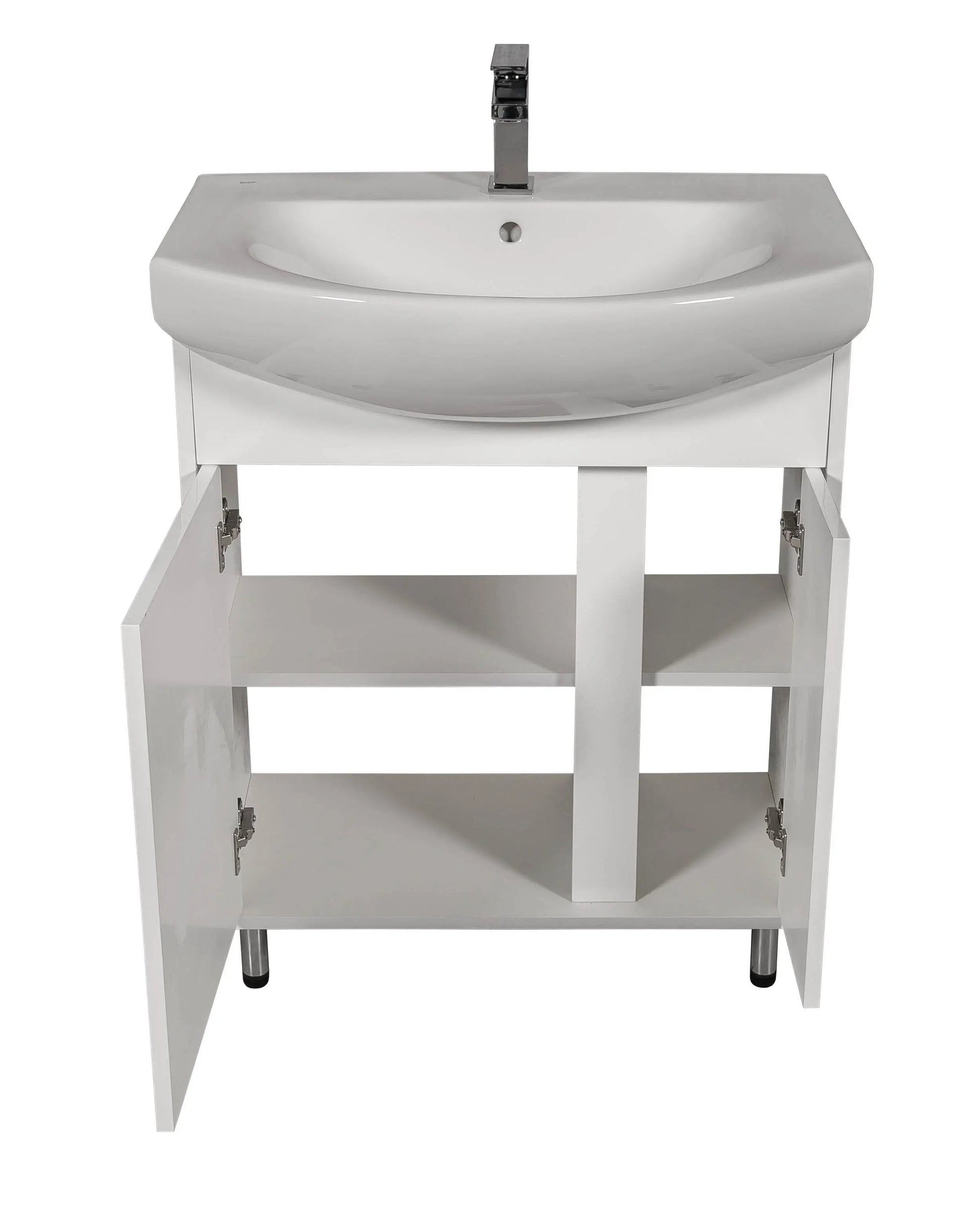 Mobilier de baie pe pardoseală Terra, Alb Aqua Rodos