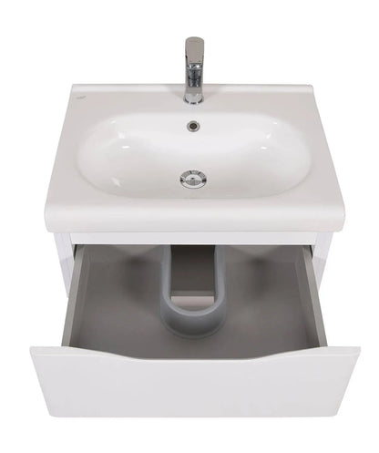 Mobilier de baie suspendat Venice, Alb (City) Aqua Rodos