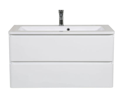 Mobilier de baie suspendat Accent alb AquaRodos