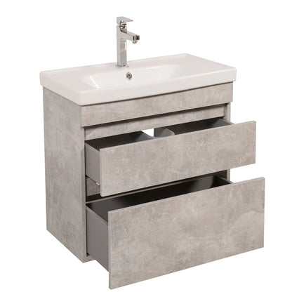 Mobilier de baie suspendat Vintage, Industrial Aqua Rodos