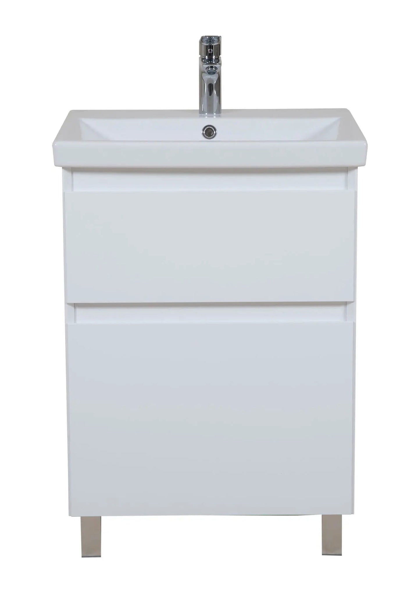 Mobilier de baie pe pardoseala Elite, Alb Mat Aqua Rodos