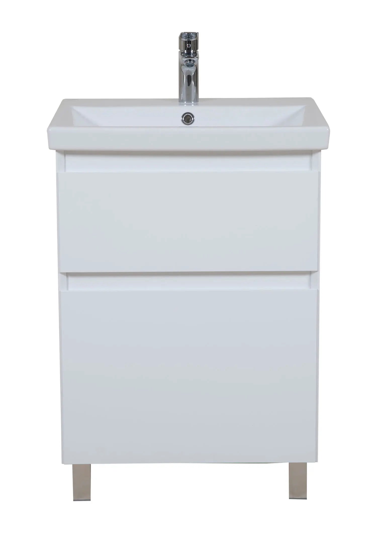 Mobilier de baie pe pardoseala Elite, Alb Mat Aqua Rodos