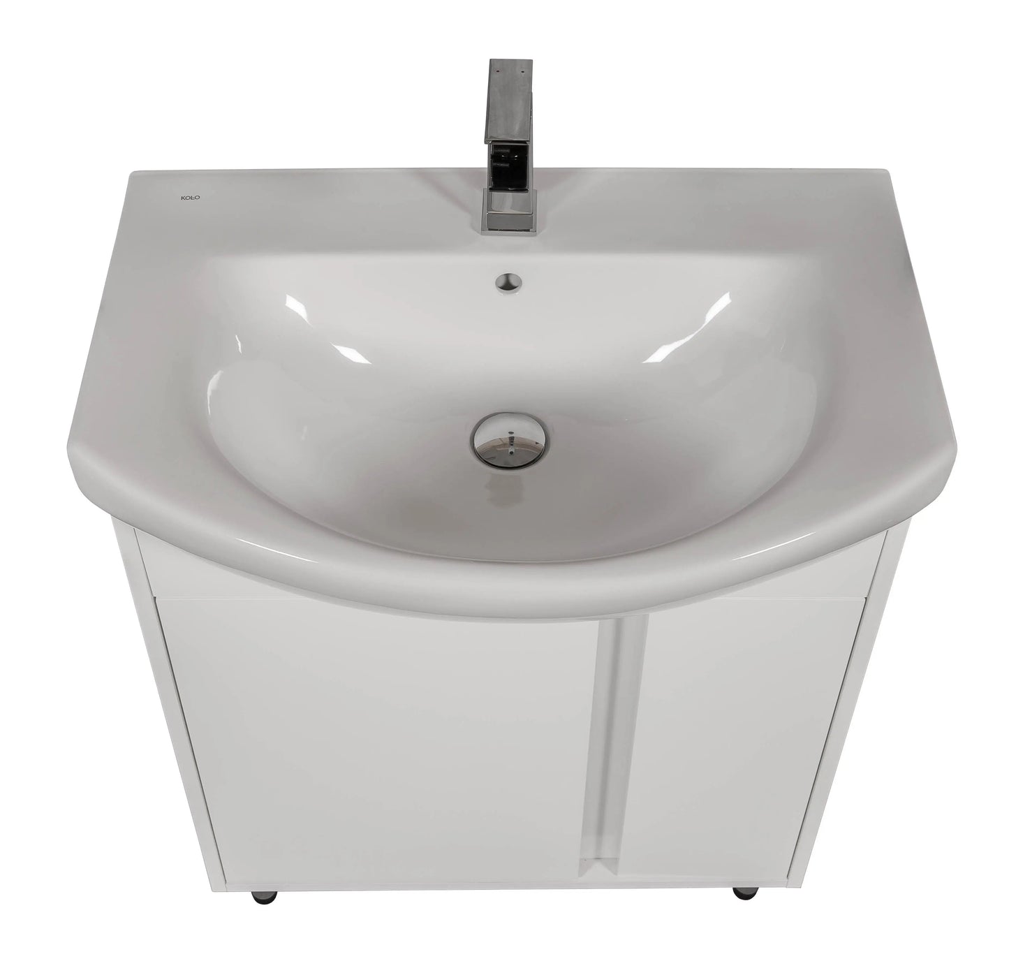 Mobilier de baie pe pardoseală Terra, Alb Aqua Rodos