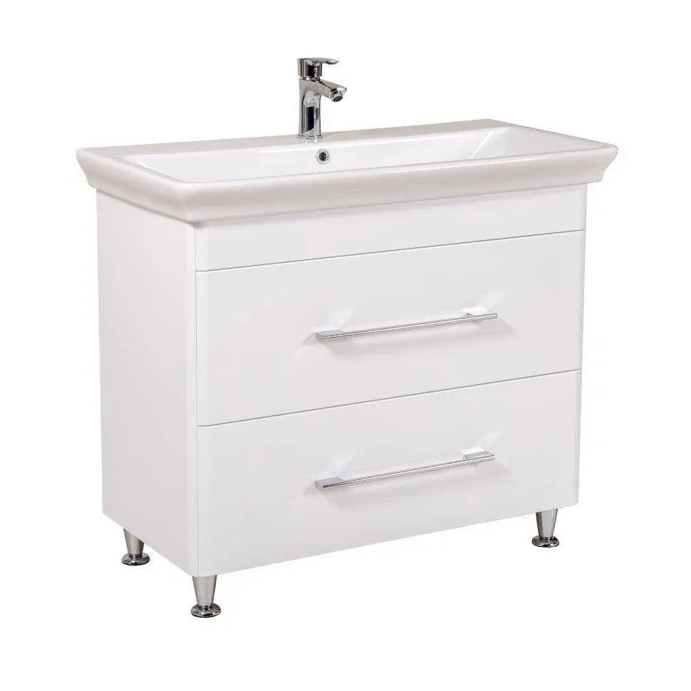 Mobilier de baie pe pardoseală Paola, Alb Aqua Rodos
