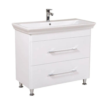 Mobilier de baie pe pardoseală Paola, Alb Aqua Rodos
