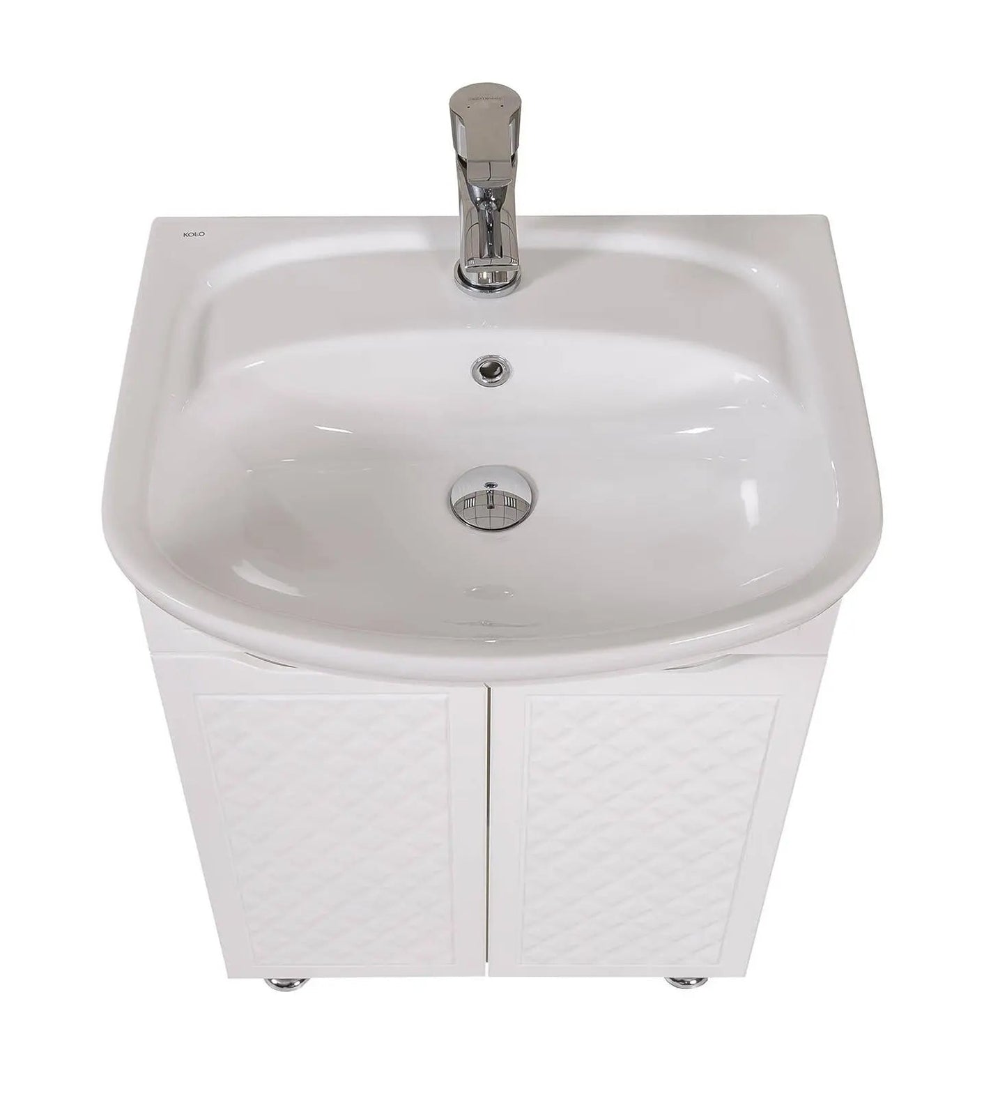 Mobilier de baie pe pardoseală Rodors, Alb Aqua Rodos