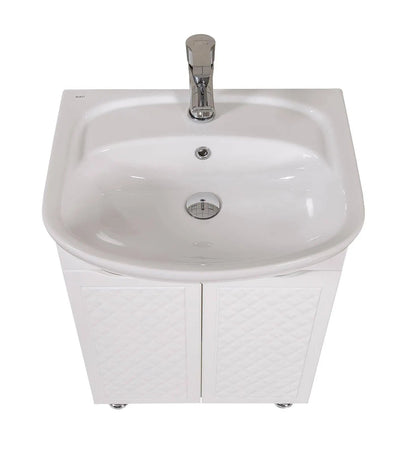 Mobilier de baie pe pardoseală Rodors, Alb Aqua Rodos