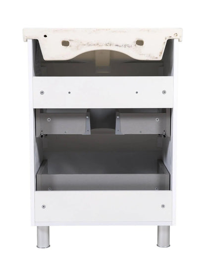 Mobilier de baie pe pardoseală Valencia Alb Aqua Rodos