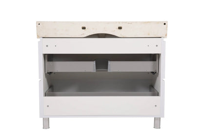 Mobilier de baie pe pardoseală Venice, Alb (Pinto) AquaRodos