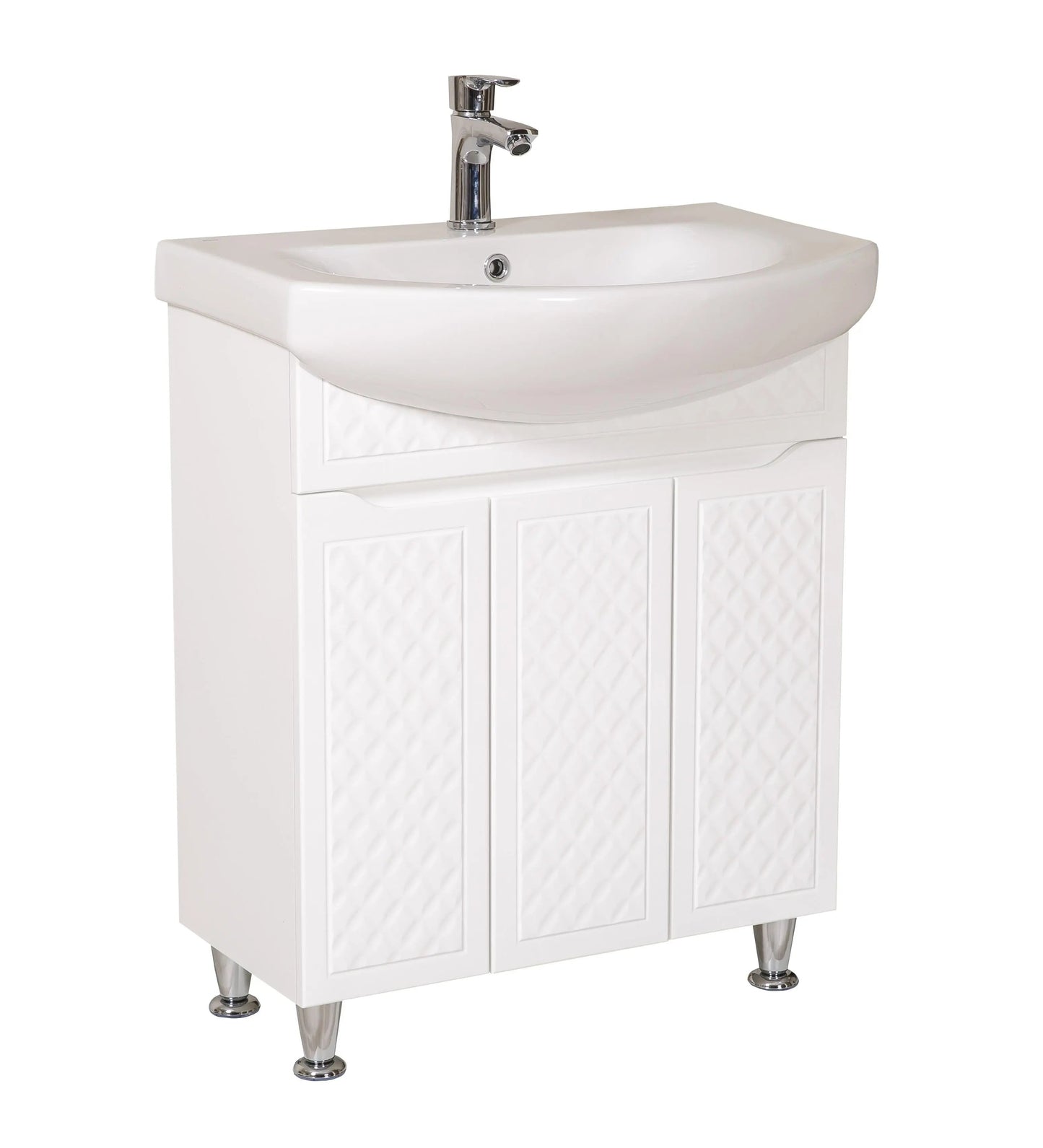 Mobilier de baie pe pardoseală Rodors, Alb Aqua Rodos