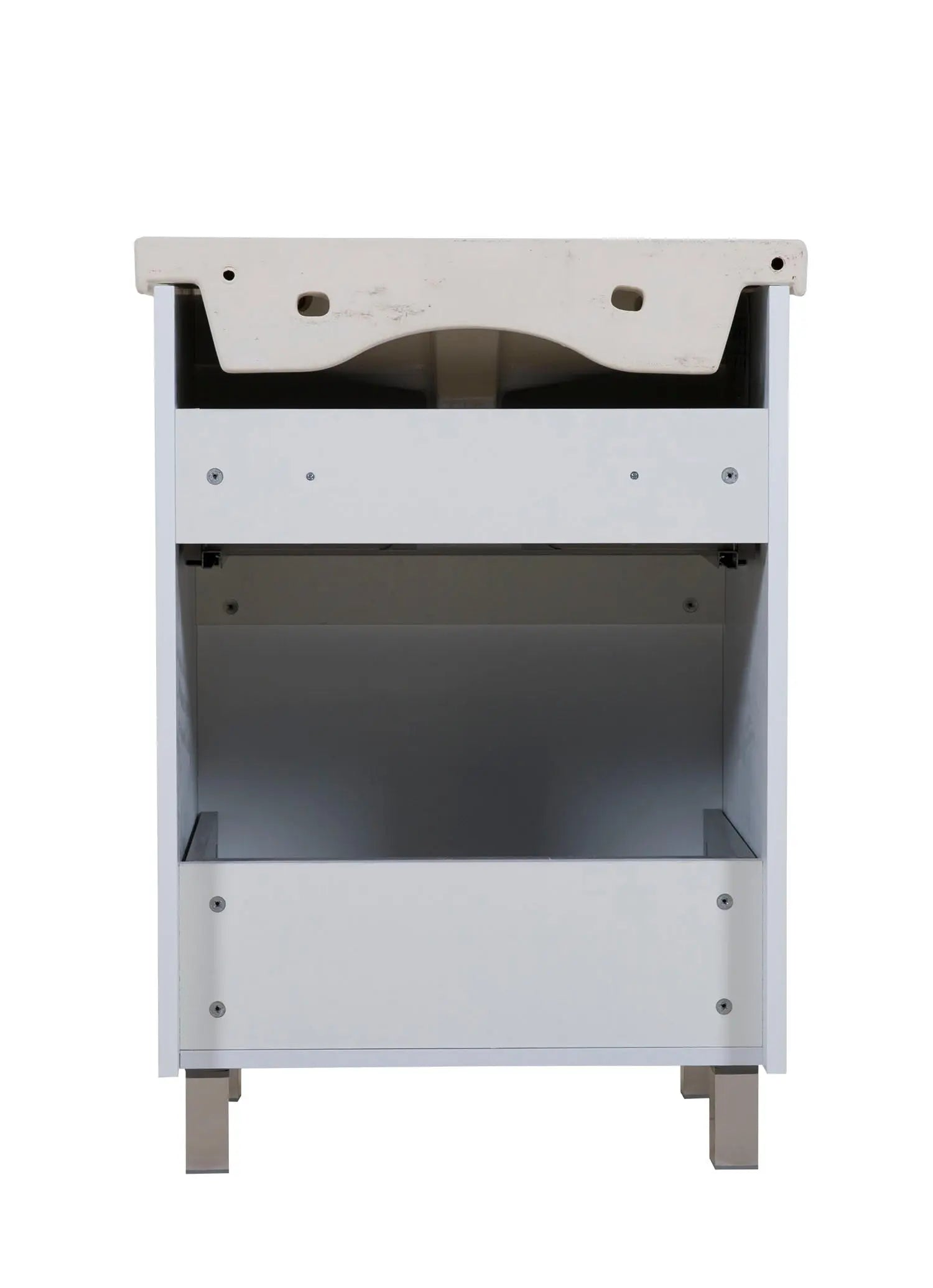 Mobilier de baie pe pardoseala Elite, Alb Mat Aqua Rodos