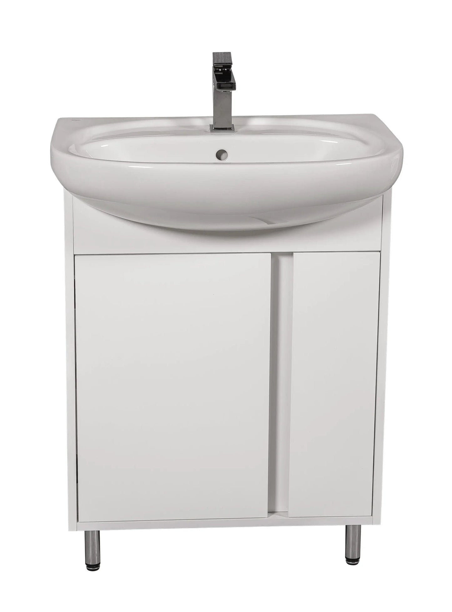 Mobilier de baie pe pardoseală Terra, Alb Aqua Rodos