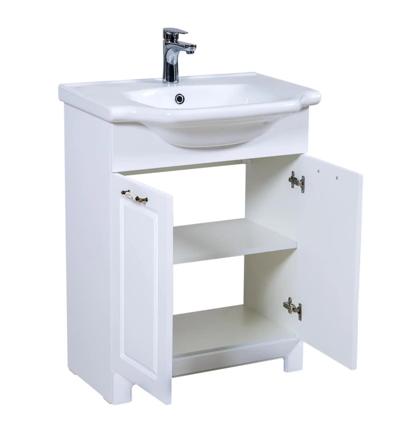 Mobilier de baie pe pardoseală Classic Alb Aqua Rodos