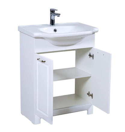Mobilier de baie pe pardoseală Classic Alb Aqua Rodos