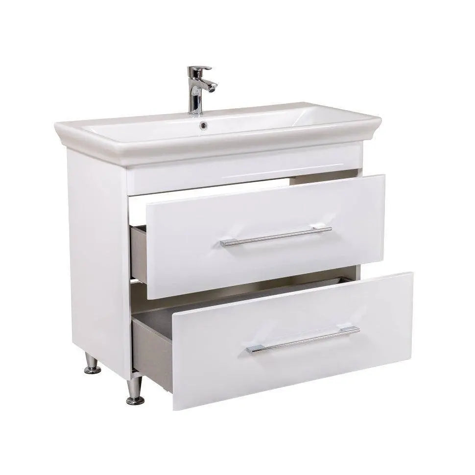 Mobilier de baie pe pardoseală Paola, Alb Aqua Rodos
