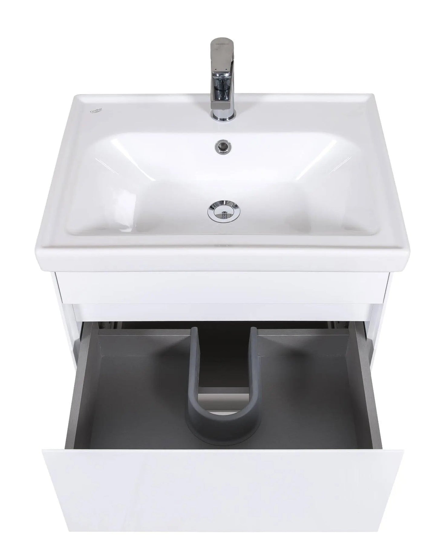 Mobilier de baie pe pardoseală Valencia Alb Aqua Rodos