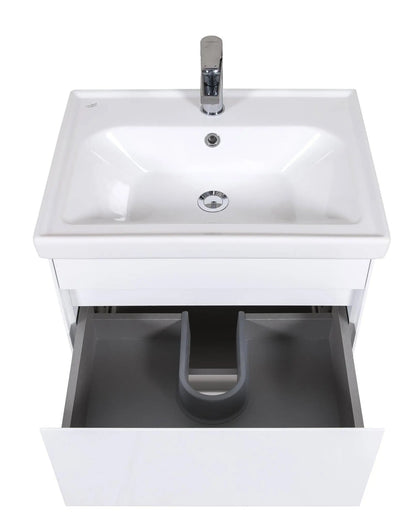Mobilier de baie pe pardoseală Valencia Alb Aqua Rodos