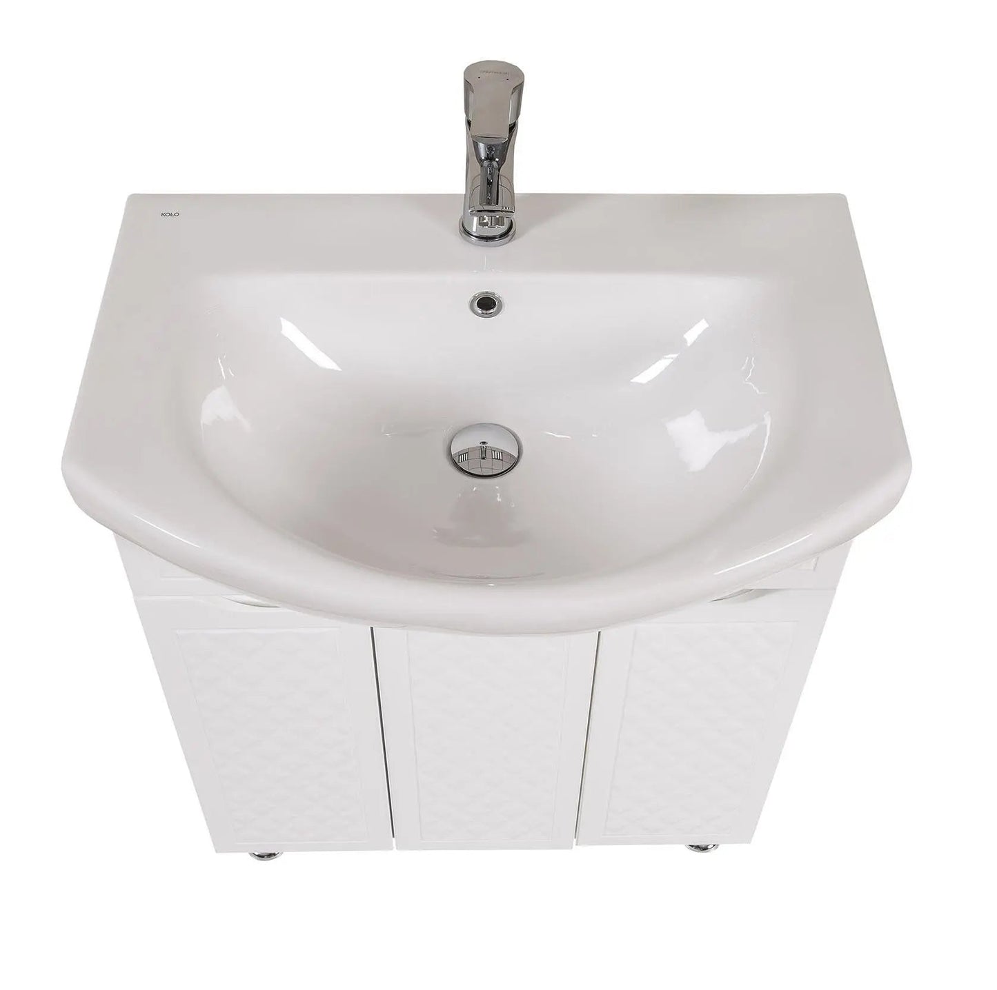 Mobilier de baie pe pardoseală Rodors, Alb Aqua Rodos