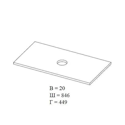 Mobilier de baie suspendat Loft Iron Seville, cu blat Aqua Rodos