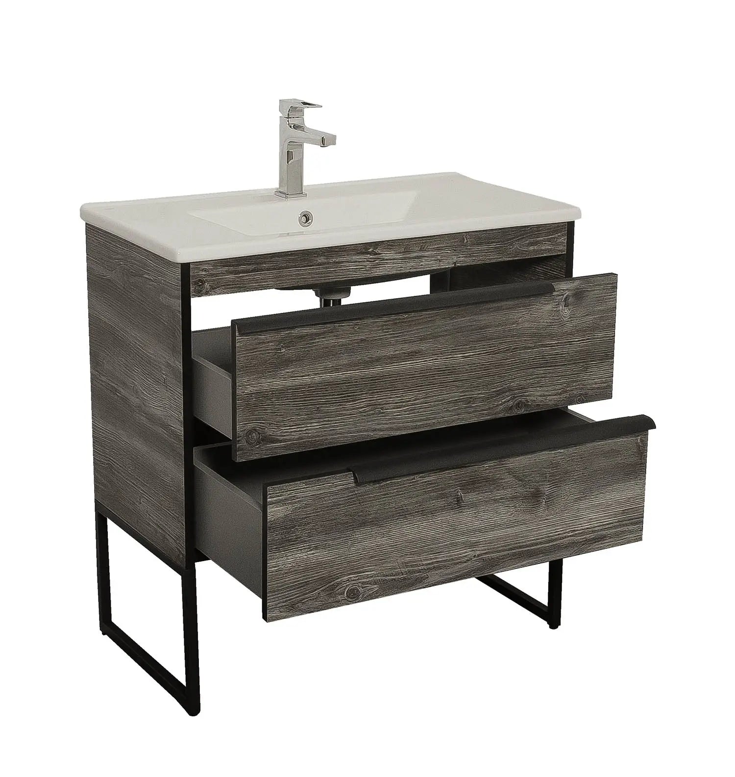 Mobilier baie suspendat  Neo Loft, Oak moras Aqua Rodos