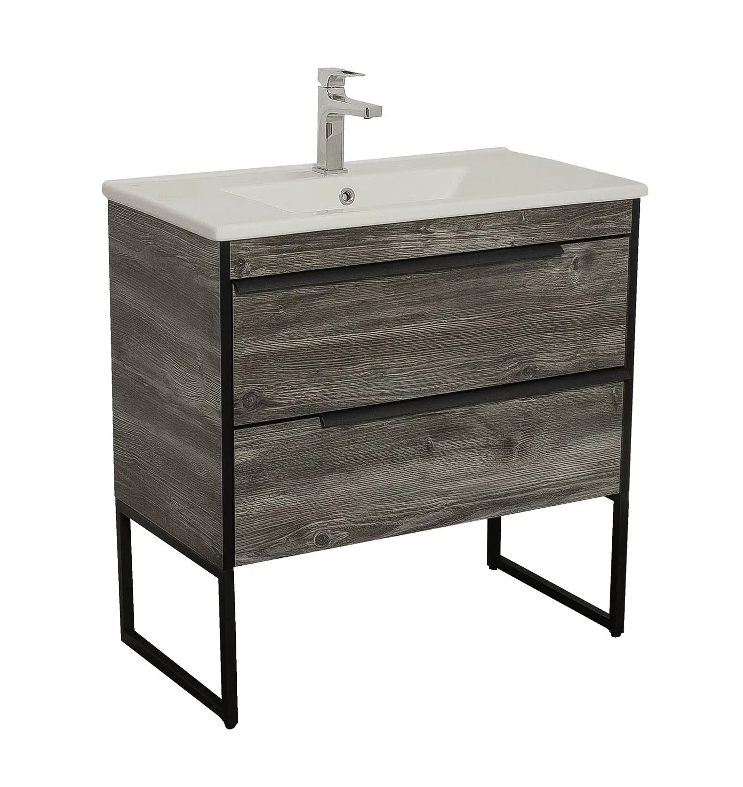 Mobilier baie suspendat  Neo Loft, Oak moras Aqua Rodos