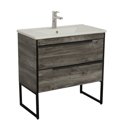 Mobilier baie suspendat  Neo Loft, Oak moras Aqua Rodos