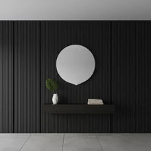 Schwarzes Holz-Lamellenpaneel – Linea Slim Single