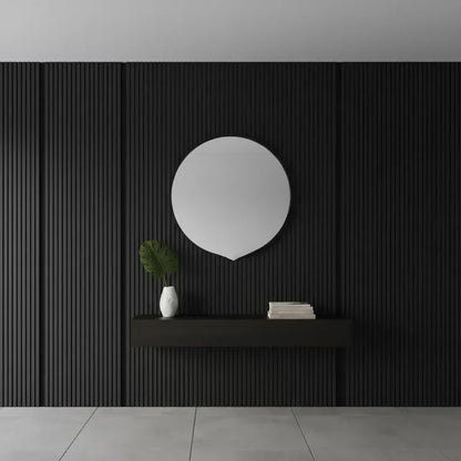 Schwarzes Holz-Lamellenpaneel – Linea Slim Single