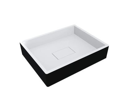 Waschbecken CAPRI – Schwarz RAL 9005, Matt
