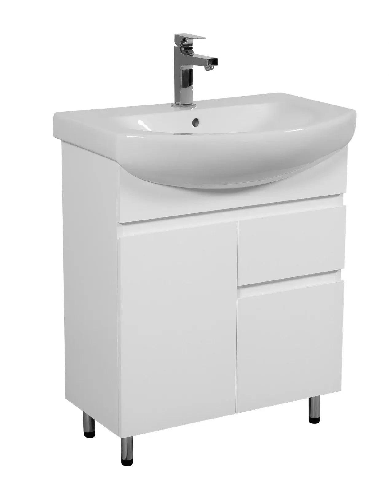 Mobilier de baie pe pardoseală Sity, Alb Aqua Rodos