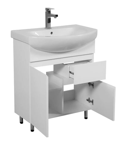 Mobilier de baie pe pardoseală Sity, Alb Aqua Rodos