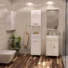 Mobilier de baie pe pardoseală Decor, Alb Aqua Rodos