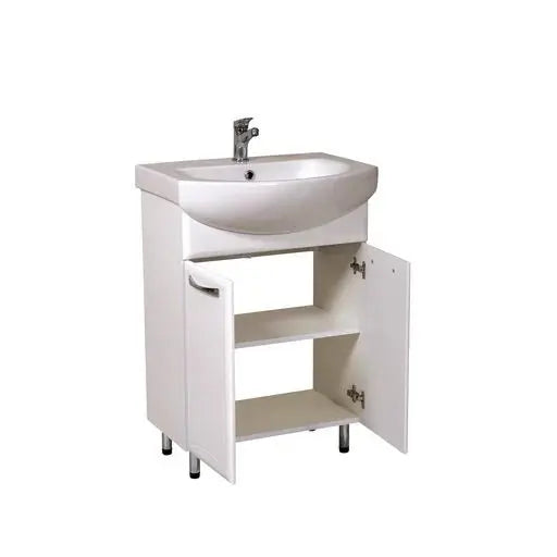 Mobilier de baie pe pardoseală Decor, Alb Aqua Rodos