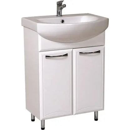 Mobilier de baie pe pardoseală Decor, Alb Aqua Rodos